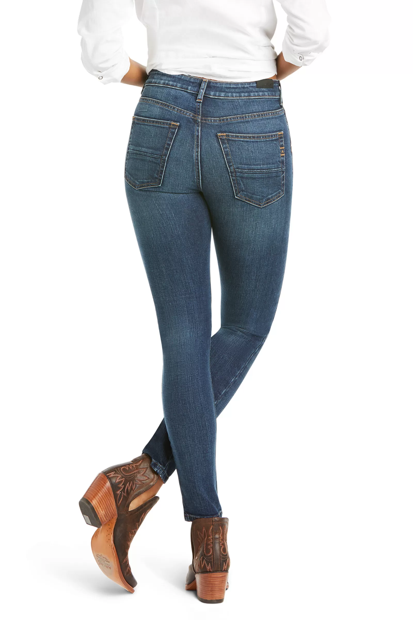 Best Sale ariat Premium High Rise Skinny Naisten Farkut Ocean View Blue