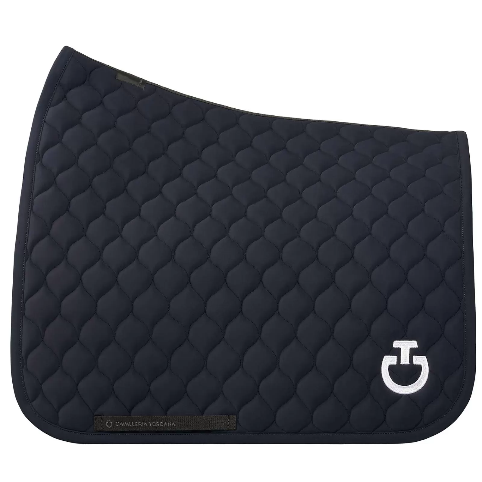 cavalleriatoscana Cavalleria Toscana Circular Quilted Jersey Dressage Saddle Pad Dark Blue/Dark Blue Outlet