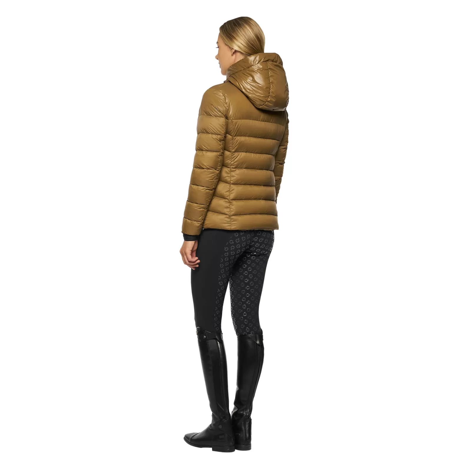 Hot cavalleriatoscana Cavalleria Toscana Women'S Nylon Puffer With Hood Safari Light Brown