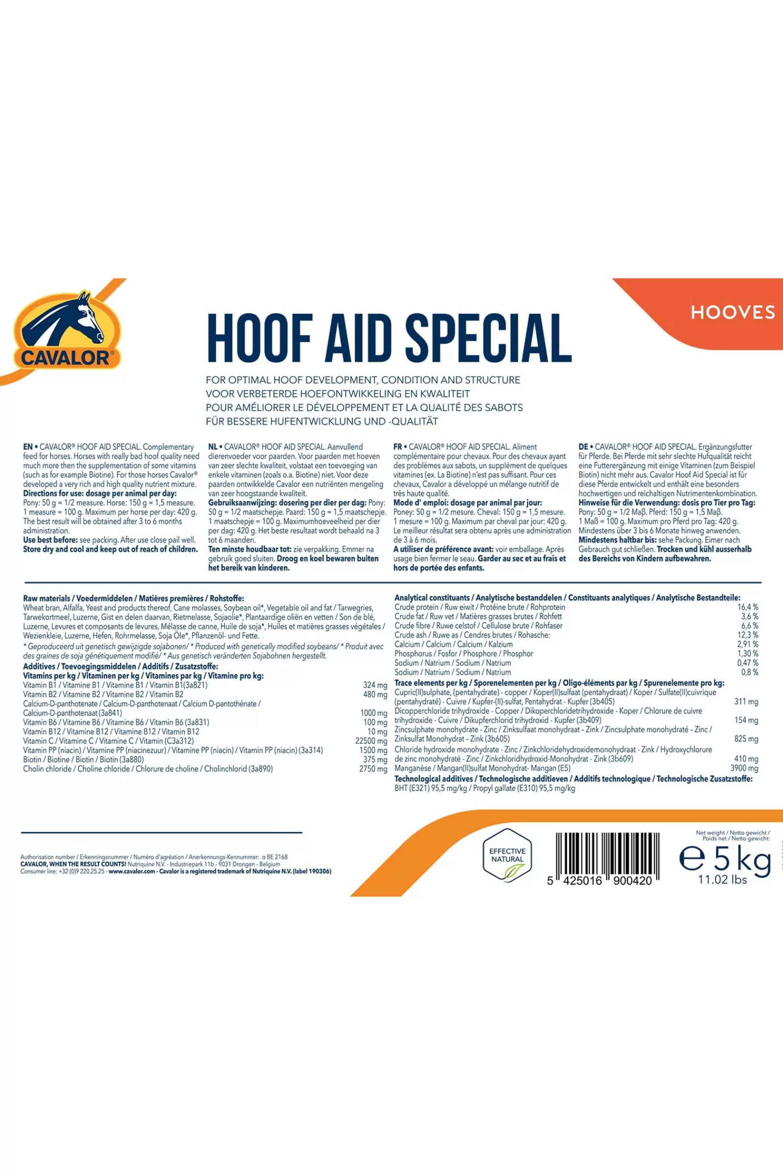 cavalor Hoof Aid Special, 5 Kg Ei Maaritelty Clearance