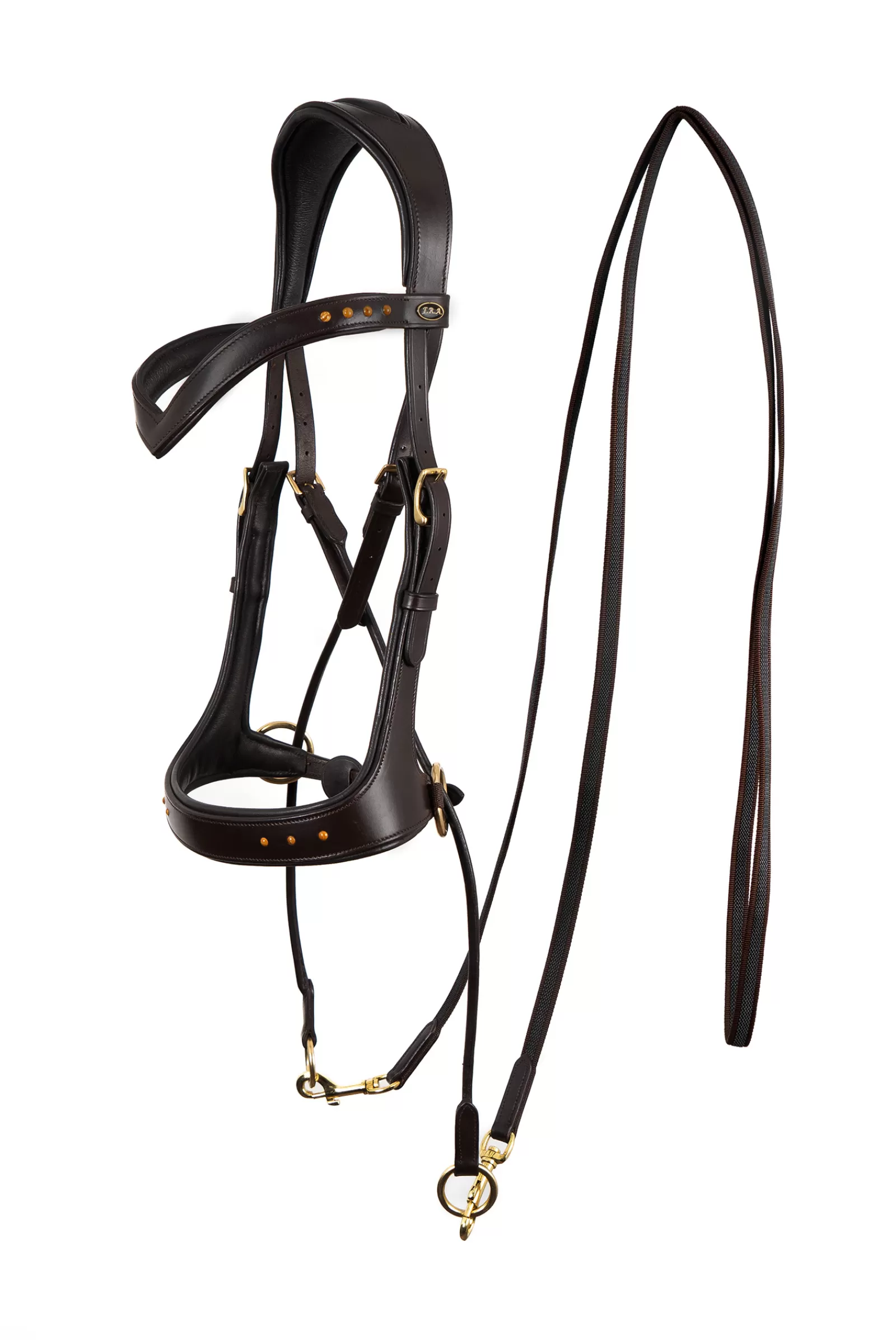 fra F.R.A. Glory Jaw-Crossed Bitless Bridle (System 5), Brown Fashion