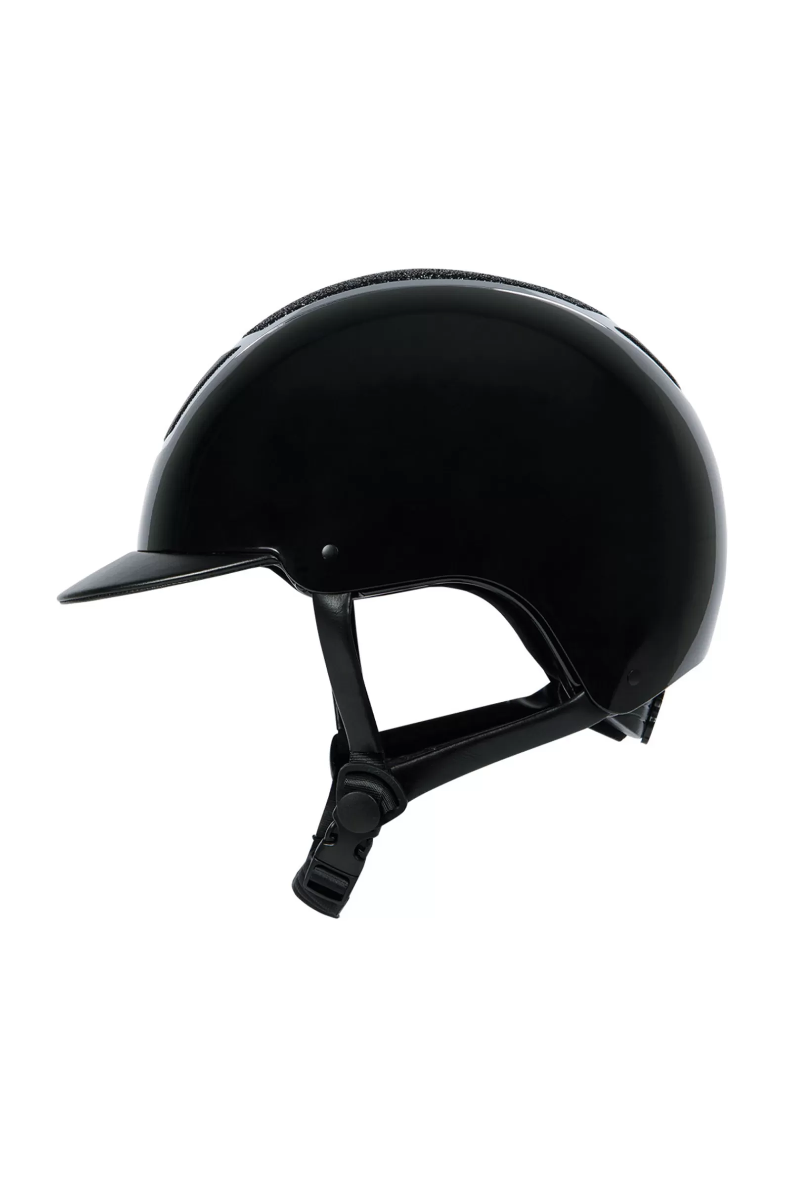 New harryshorse Harry'S Horse Matterhorn Shiny Riding Helmet Black/Silver