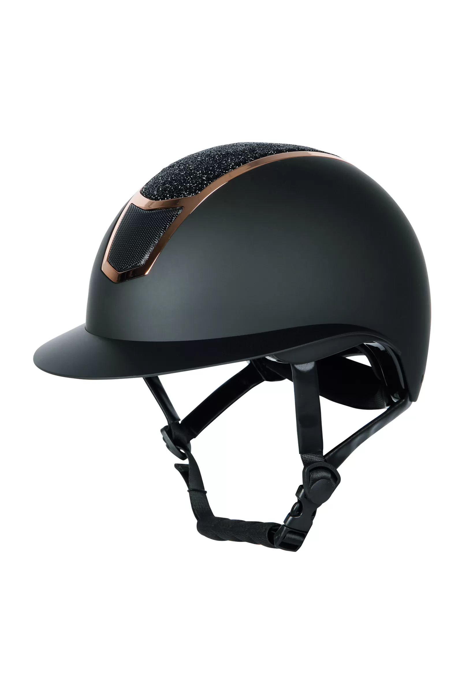 Store harryshorse Harry'S Horse Mont Blanc Sparkle Riding Helmet Black/Rose Gold