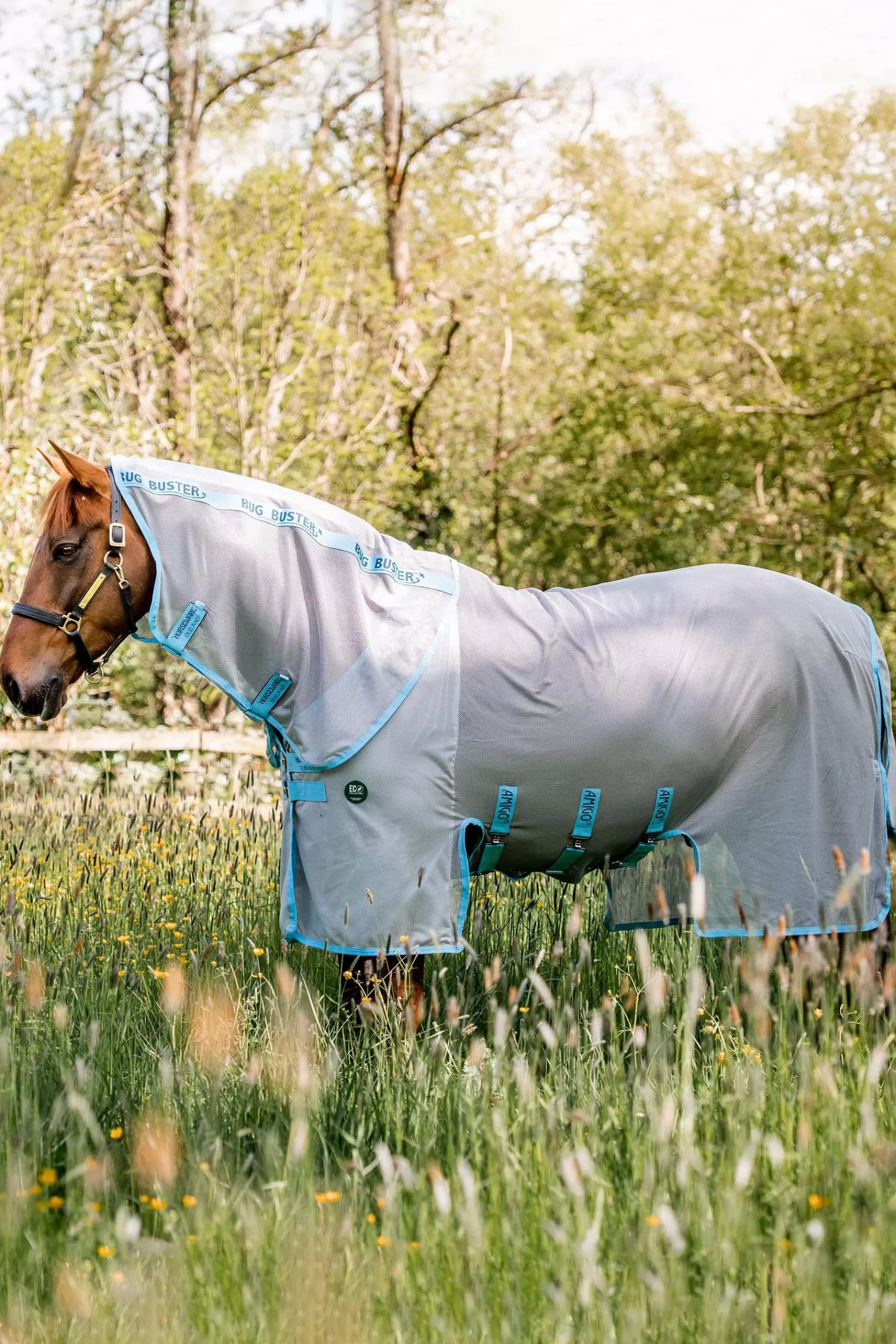 horseware Ameco Bug Buster Hyonteisloimi Silver/Blue Best Sale