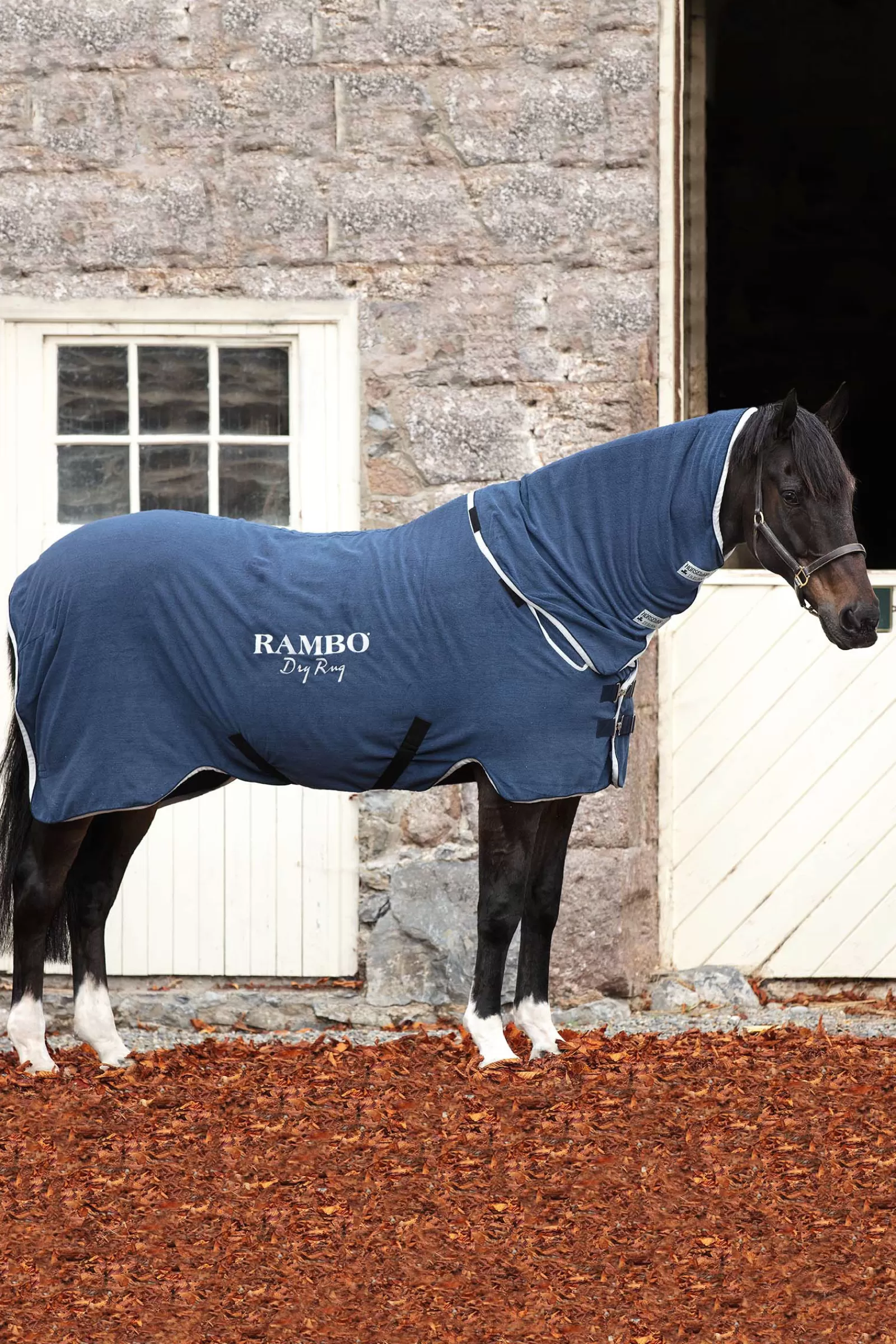 Clearance horseware Rambo Kuivatusloimi Dark Blue/Silver