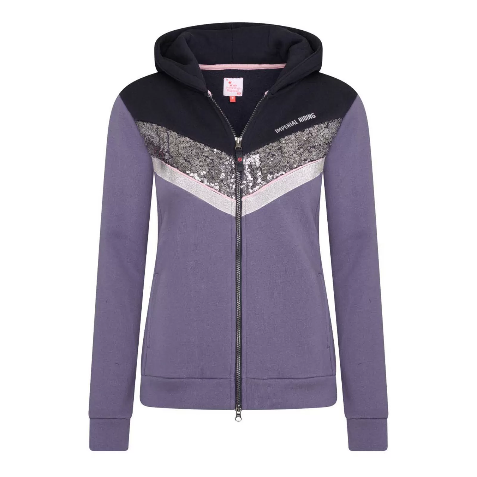 Outlet imperialriding Imperial Riding Irh Diamond Women'S Hooded Sweat Jacket Db/Ab