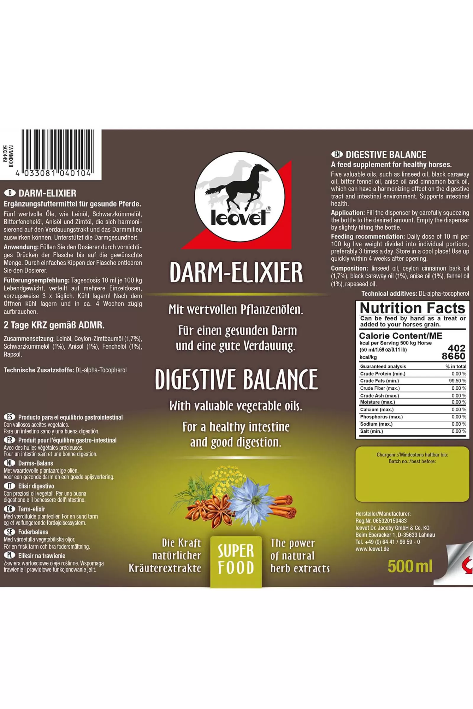 leovet Digestive Balance Gastro Syrup, 500Ml Ndb Online