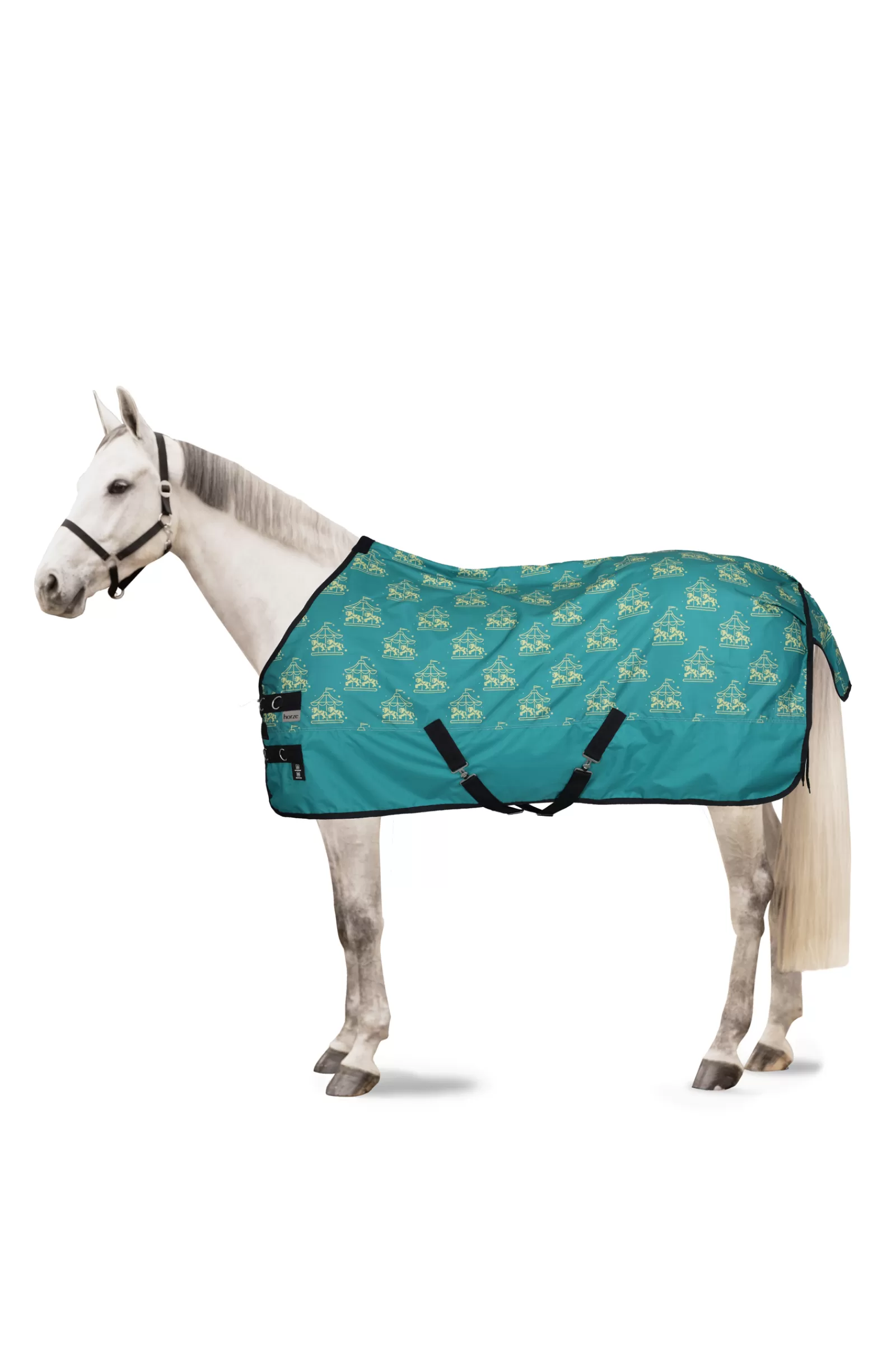 * Magic Carousel Pony Ulkoloimi, 0 G Green Blue Slate Cheap