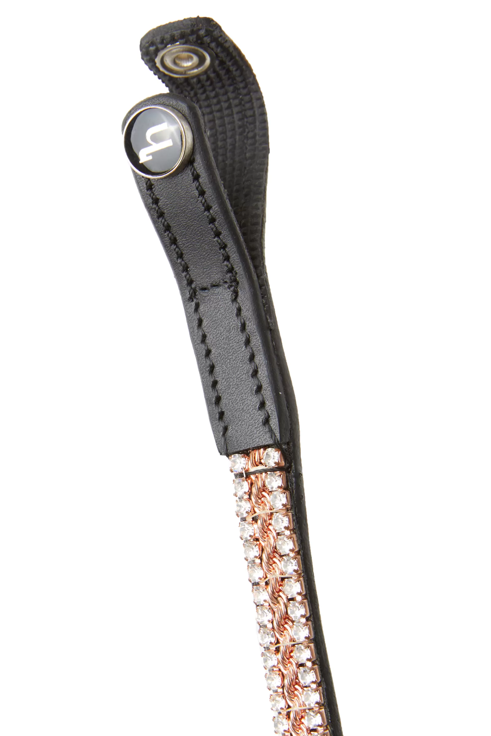 * Nancy Crystal And Wire Otsapanta Black/Rose Gold New