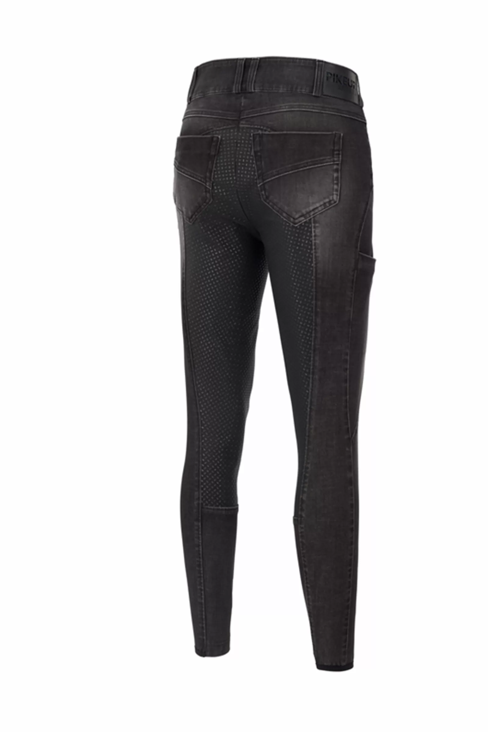 Clearance pikeur Lisha Denim Naisten Kokopaikkaiset Ratsastushousut Gripeilla Black/Denim