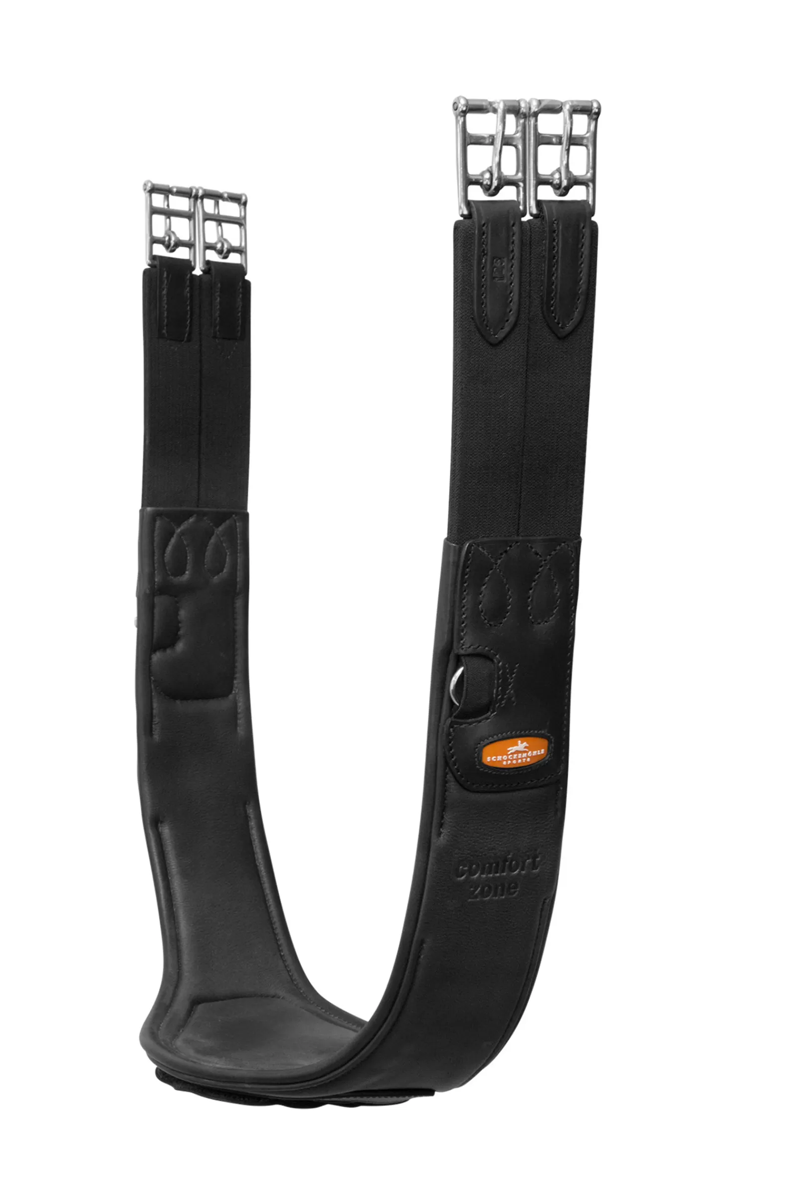 schockemohle Portland All Purpose Saddle Girth Black/Silver Flash Sale