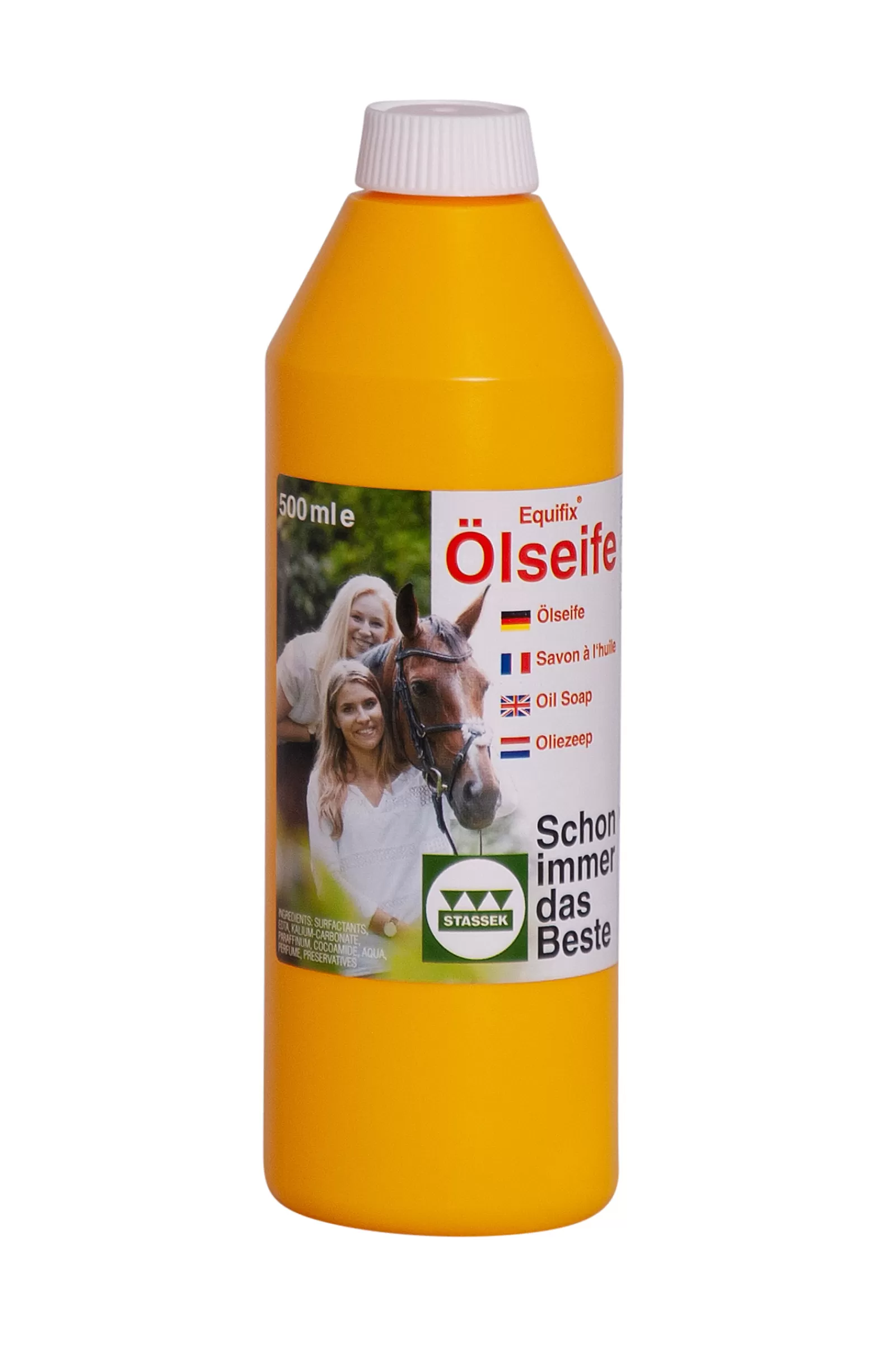 stassek Equifix Nestemainen Oljysaippua, 500 Ml Yellow/Brown Shop