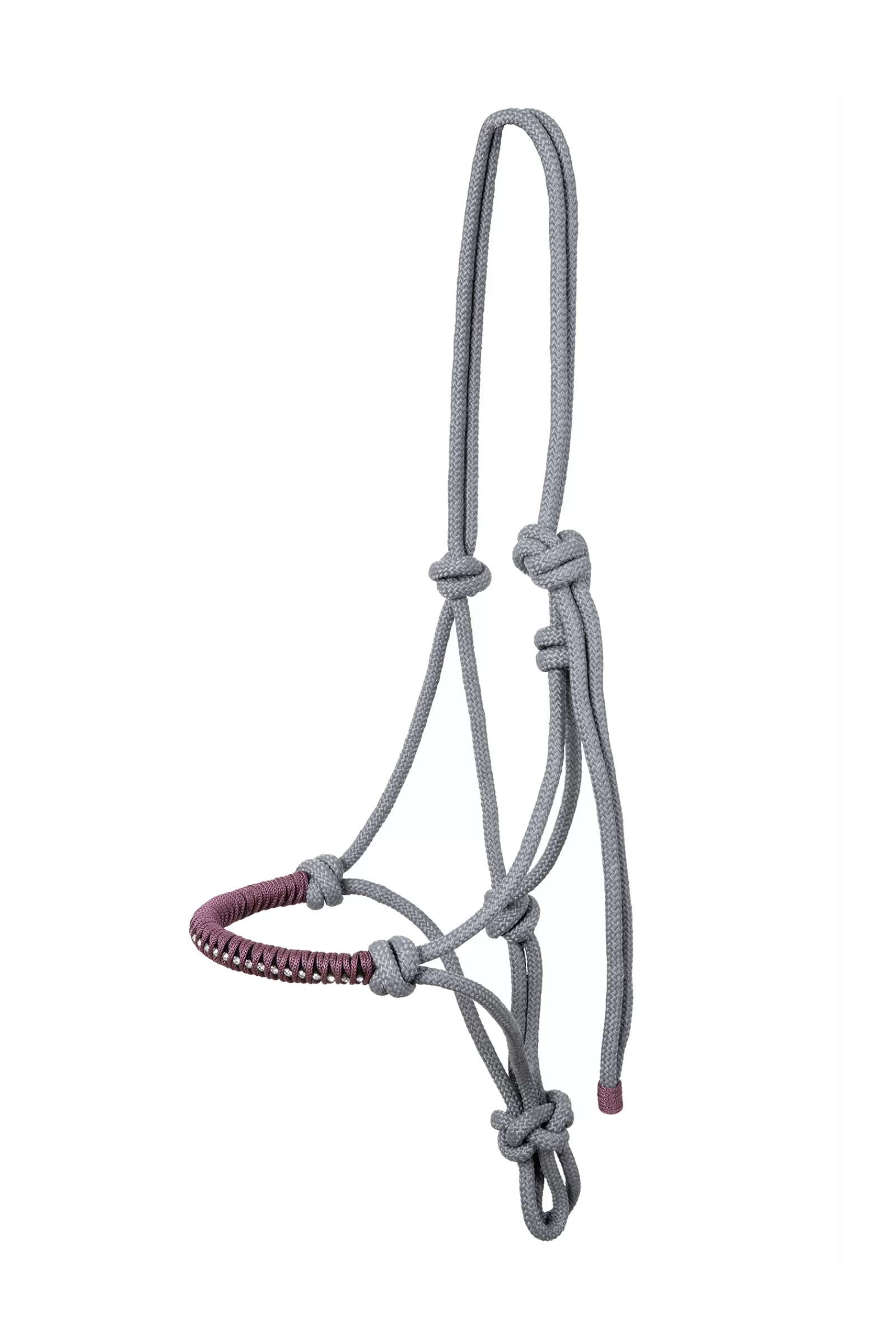 usg Knotted Rope Halter Grey Discount