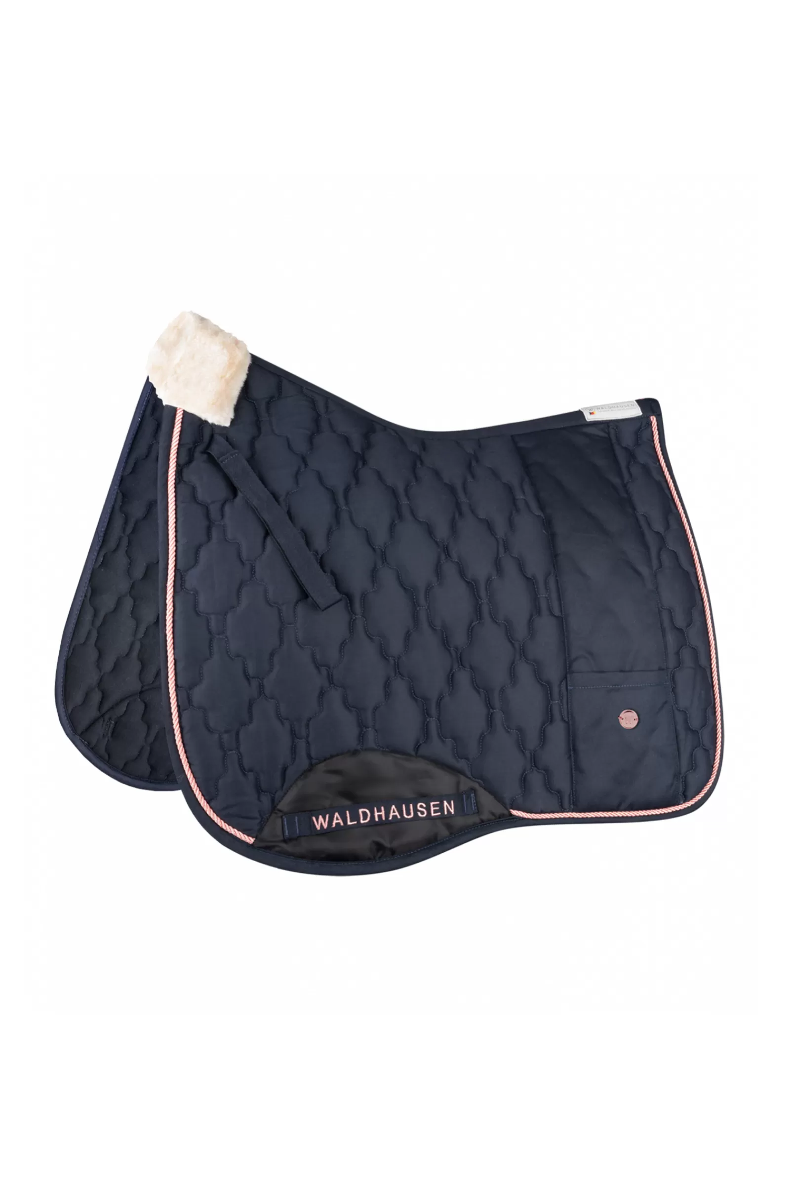 waldhausen Modern Rose Jumping Saddle Pad Navy/Rosegold Clearance