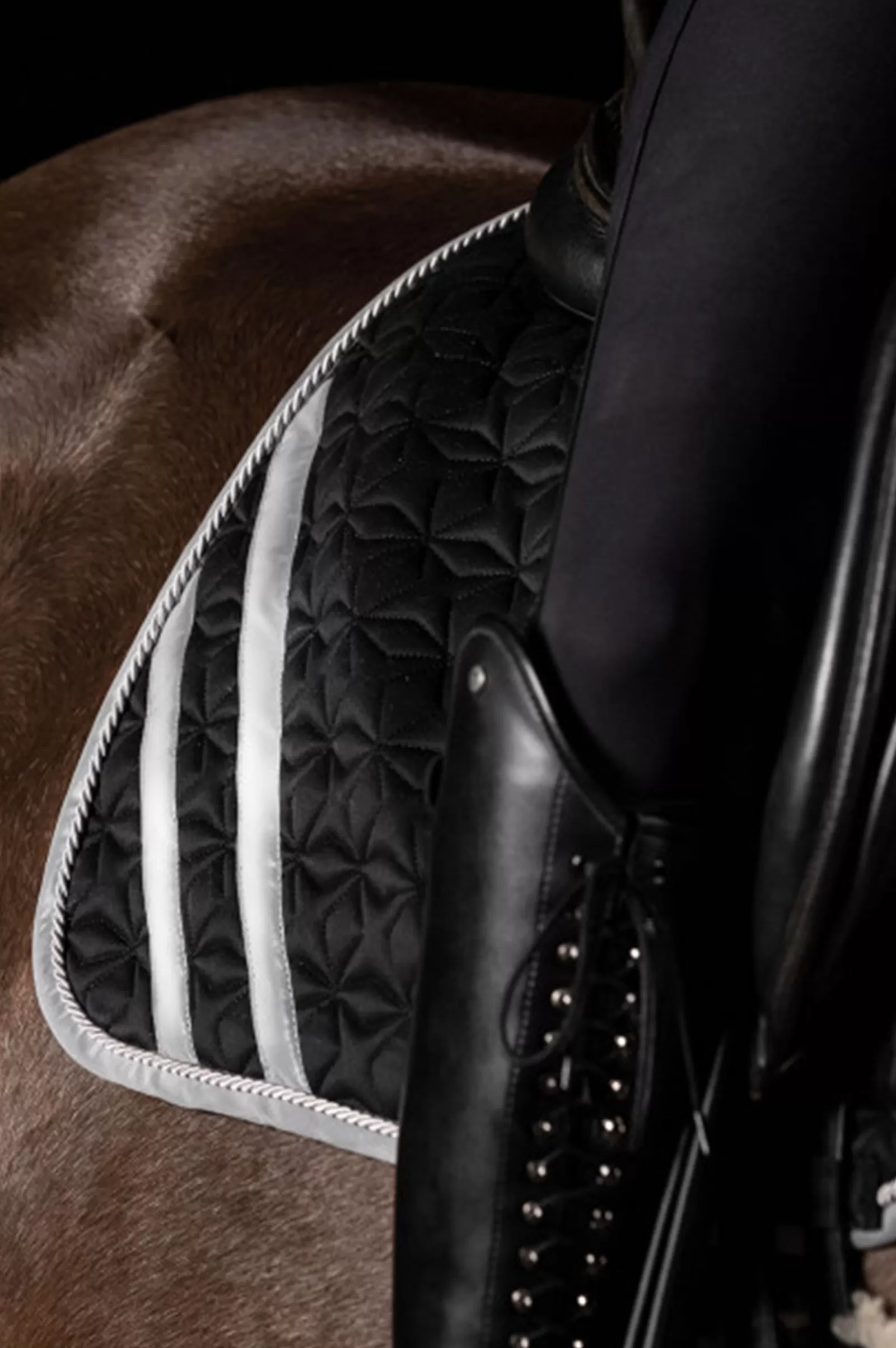 waldhausen Reflex Jumping Saddle Pad Black/ Reflex Clearance