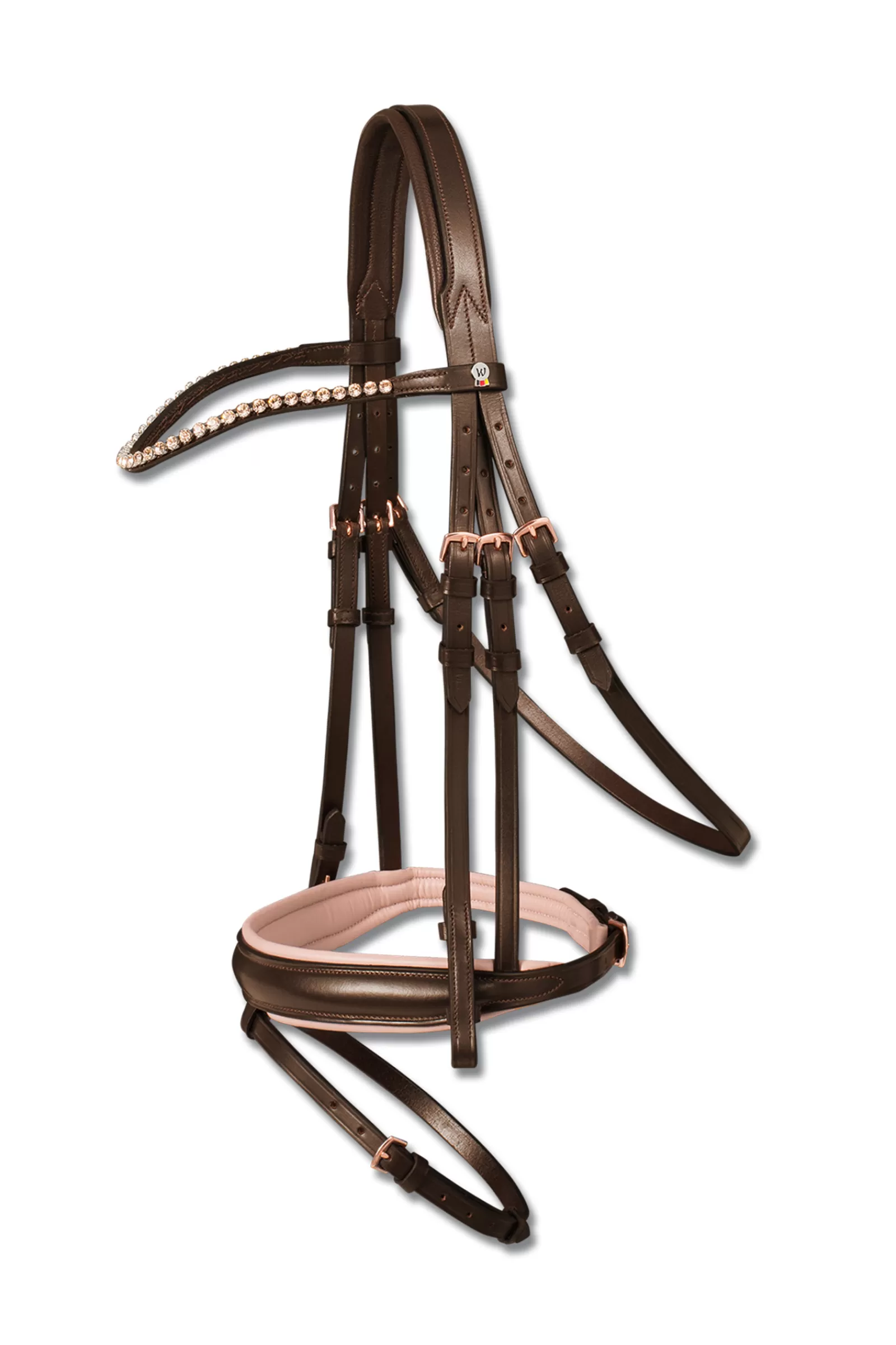 waldhausen X-Line Bridle Rose Brown/Rosa Clearance